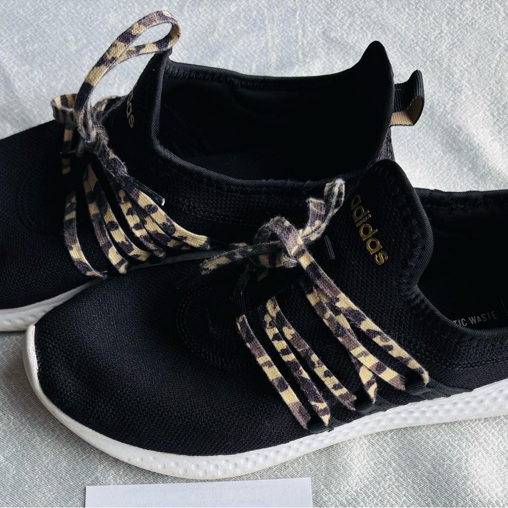 Adidas Black Sneakers with Camo Accents